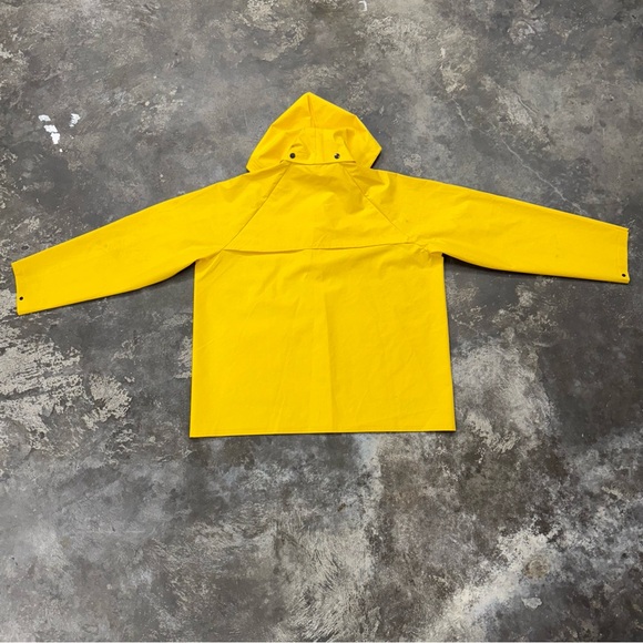Vintage Stearns PVC Rain Suit Set Jacket Bibs Hood Fishing Workwear Gear - Picture 5 of 10